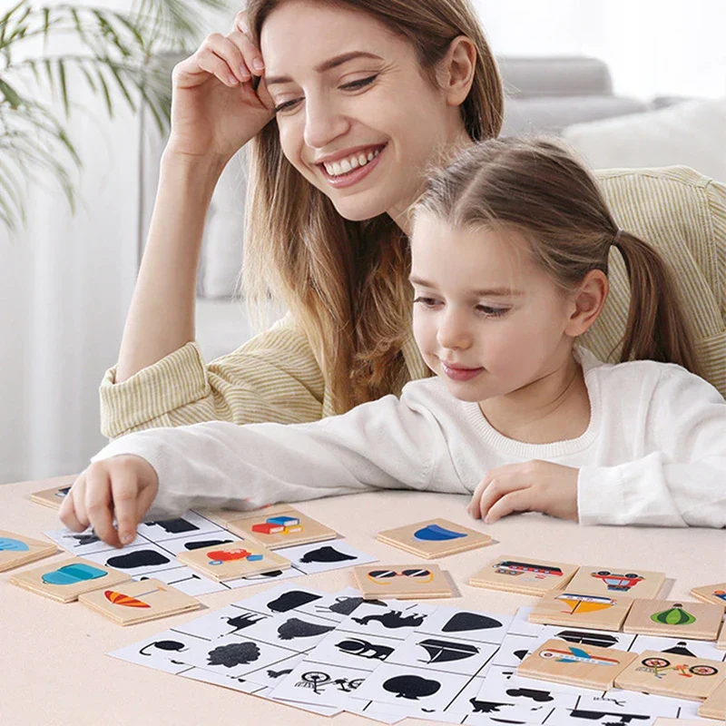 Shape Match Puzzle™ – Etsi varjo - puinen lajittelupalapeli