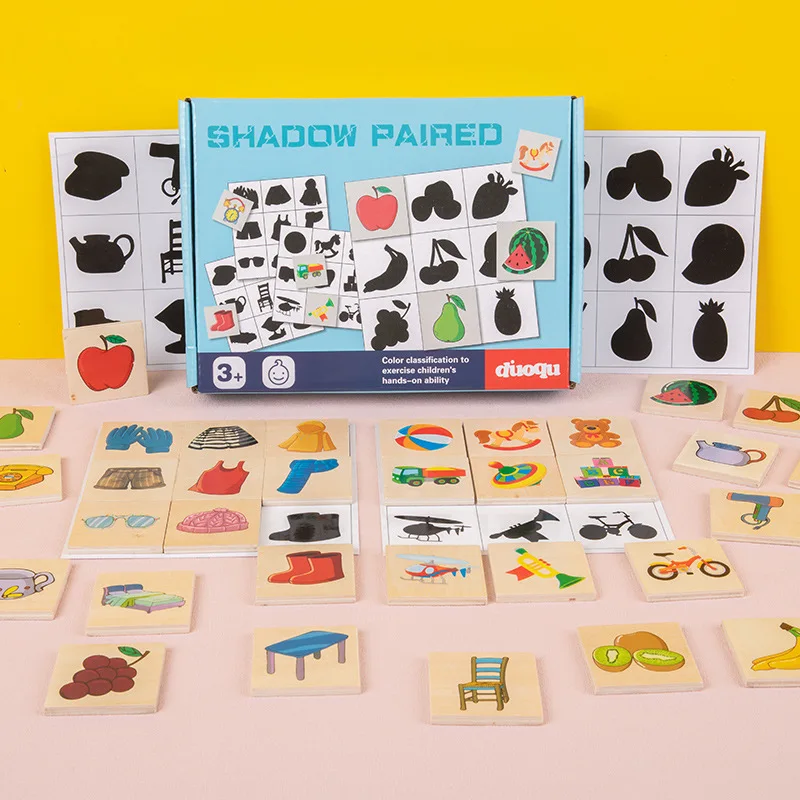 Shape Match Puzzle™ – Etsi varjo - puinen lajittelupalapeli