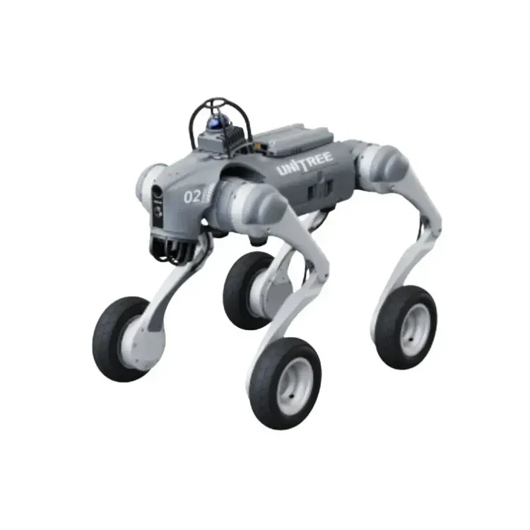 Unitree Go2W U3 Pyörillä varustettu robottikoira edistyneellä tekoälyliikkeen ohjauksella