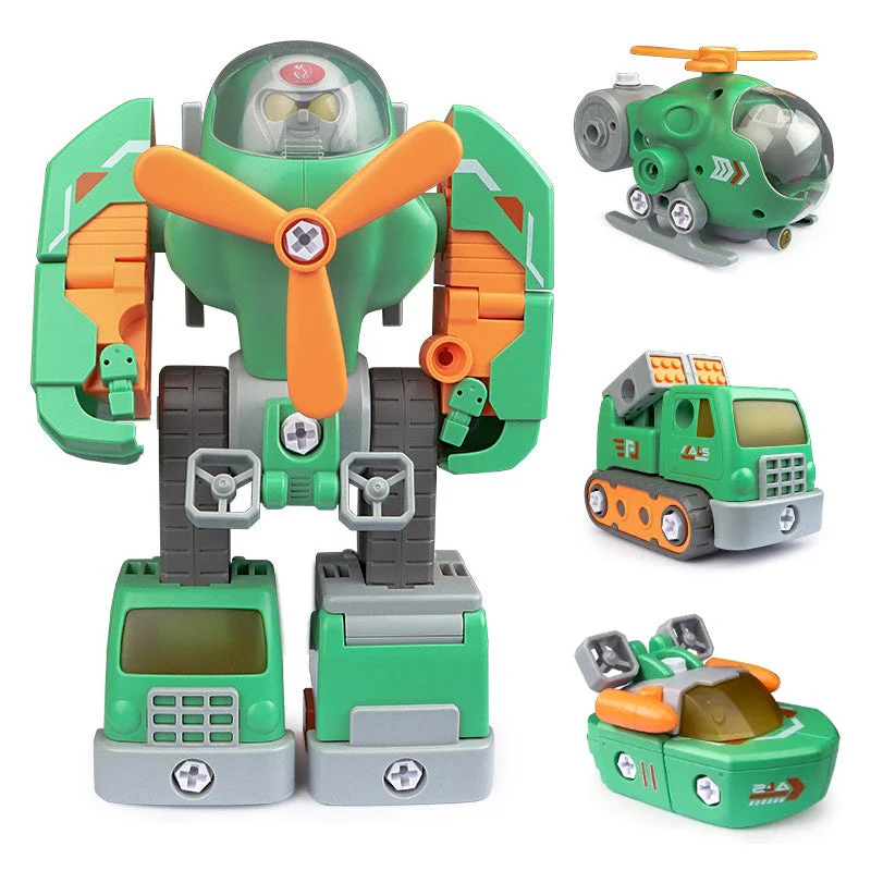 MechaWarriors Leger Ajoneuvot Setti | Rakennusiloa Pojille - Modulaarinen Lelusetti