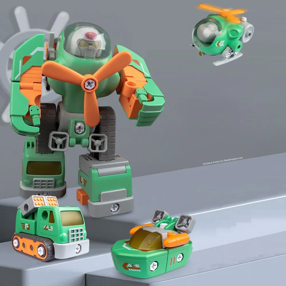 MechaWarriors Leger Ajoneuvot Setti | Rakennusiloa Pojille - Modulaarinen Lelusetti