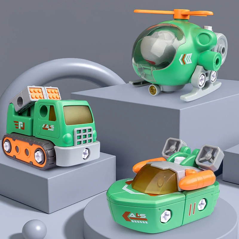 MechaWarriors Leger Ajoneuvot Setti | Rakennusiloa Pojille - Modulaarinen Lelusetti