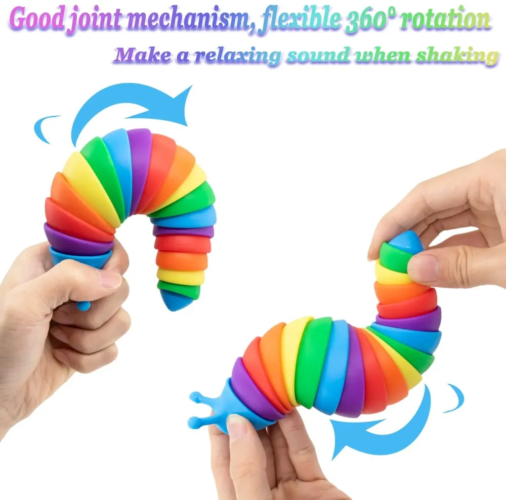 Slakken leikkikaveri | Rentoutuminen ja hauskanpito - Uniikki 3D fidget-lelu