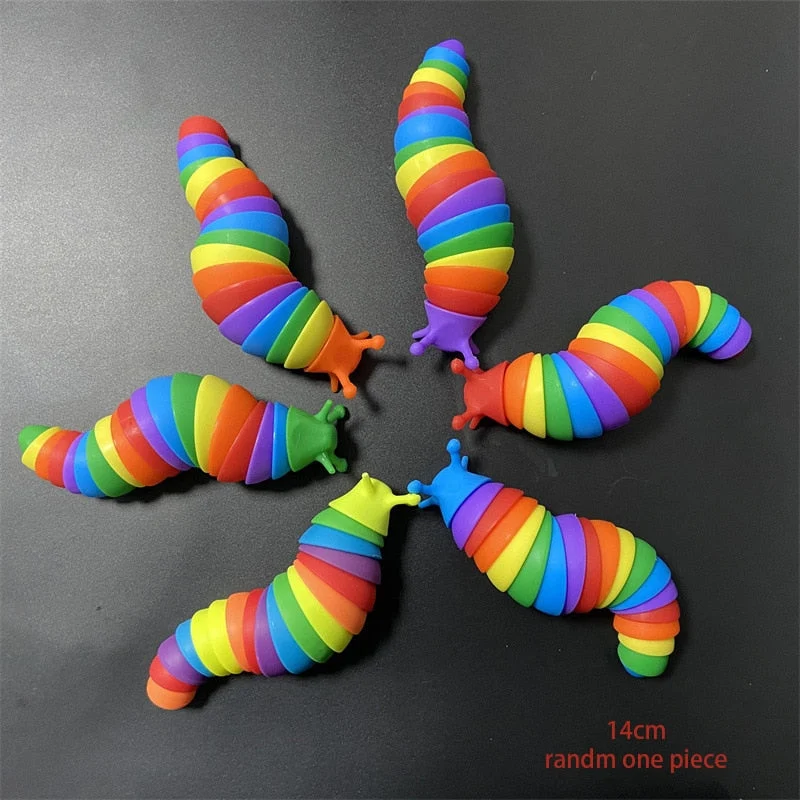 Slakken leikkikaveri | Rentoutuminen ja hauskanpito - Uniikki 3D fidget-lelu