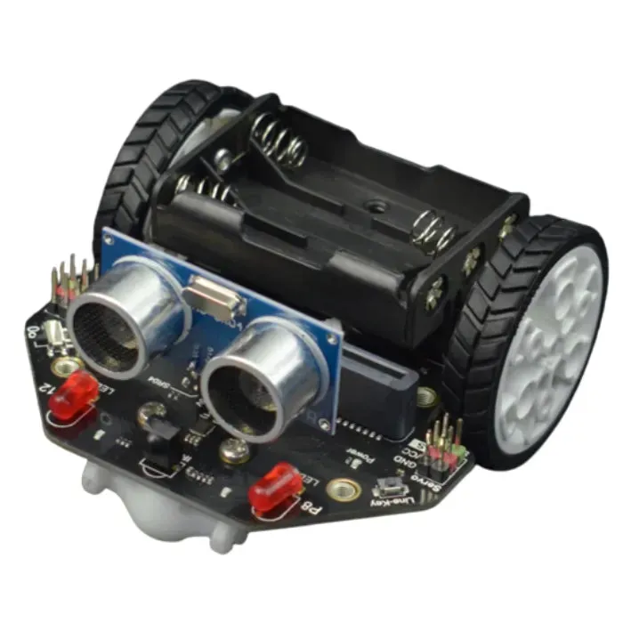 Micro: Maqueen Lite (micro:bit V2:n / micro:Gamepadin / IR-kaukosäätimen kanssa) DFRobot