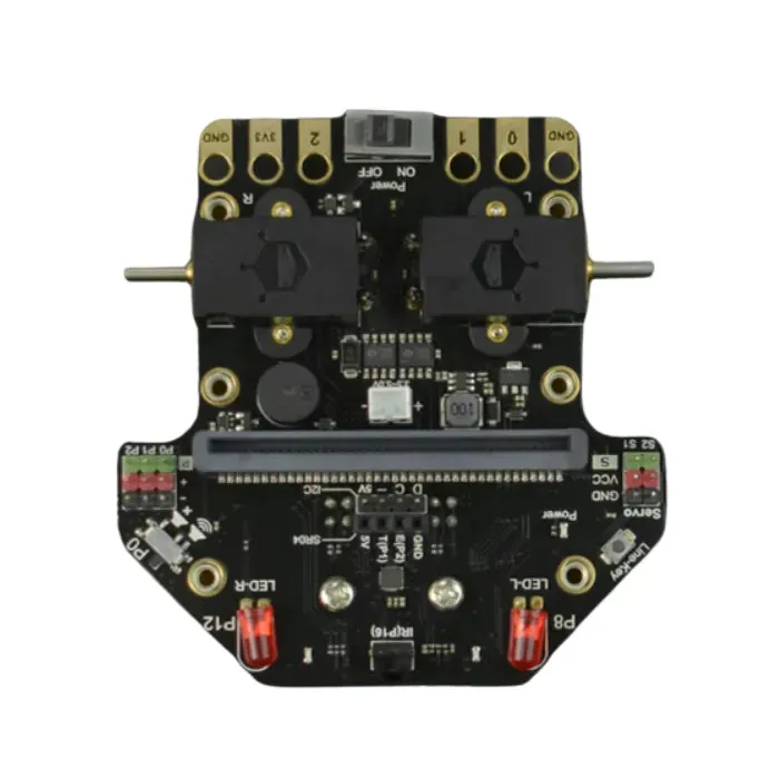 Micro: Maqueen Lite (micro:bit V2:n / micro:Gamepadin / IR-kaukosäätimen kanssa) DFRobot