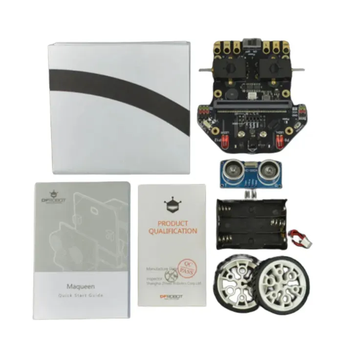 Micro: Maqueen Lite (micro:bit V2:n / micro:Gamepadin / IR-kaukosäätimen kanssa) DFRobot
