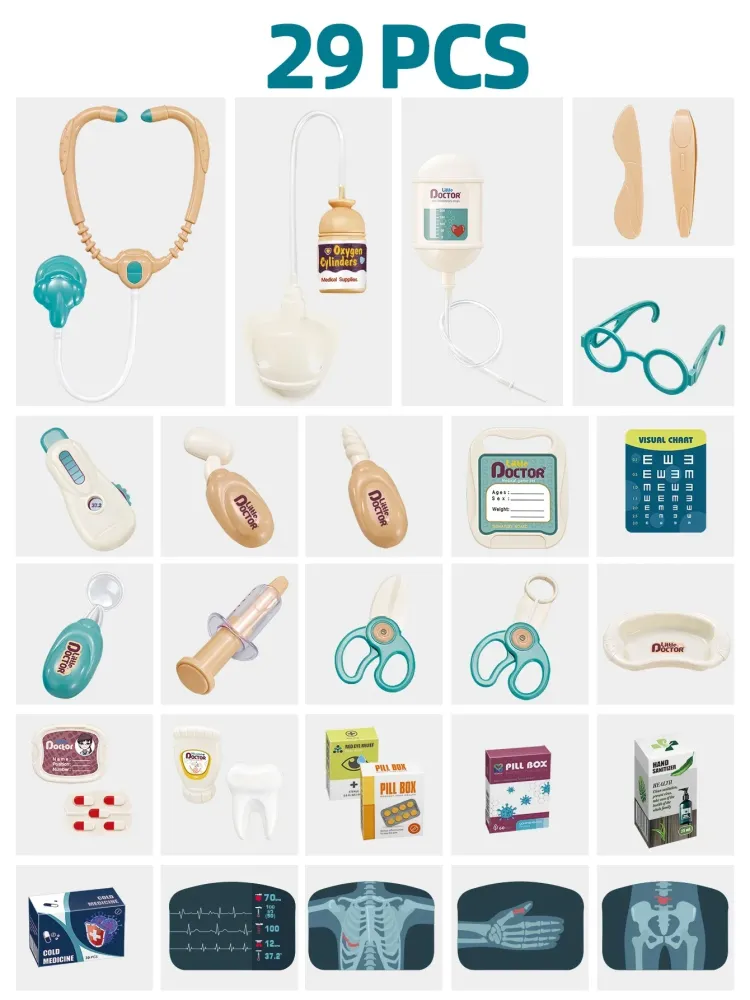Mini Medic - Huolellinen & fiksu - Lääkärin kärryn lelusarja