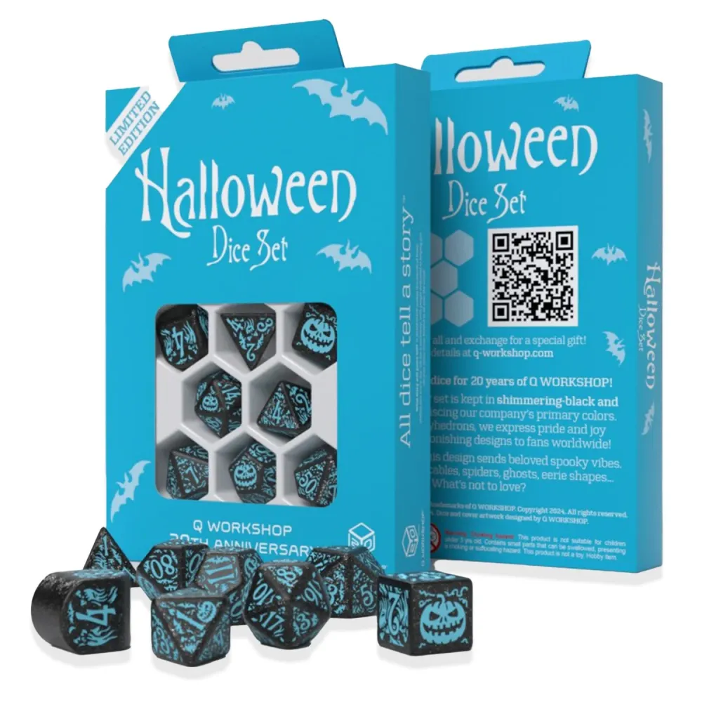 Roolipelinopat Halloween Dice Set: Limited 20th Anniversary edition - Q Workshop