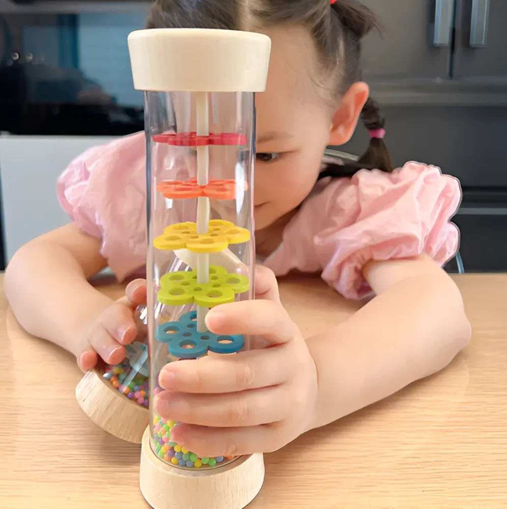 Ecotoys RainTune | Ruostumaton sadeääni lelu - Montessori puinen sadehelistin!