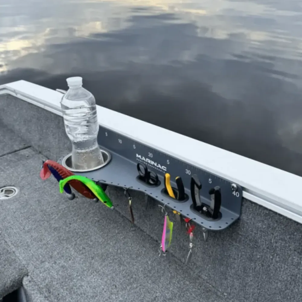 Marinac Tools Holder Ruler työkalu- ja juomapidike mitalla | Vasen