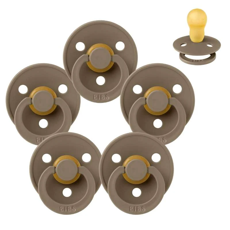 Bibs Pyöreä Colour Tutti - Sampak - 5 kpl - k. 3 - Tumma tammipuu