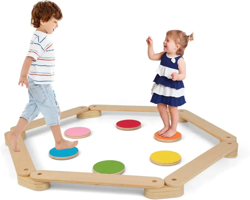 Ecotoys askel & tasapaino | Seikkailullista leikkimistä - Montessori tasapainopalkit ja askelkivet sisä- ja ulkokäyttöön!