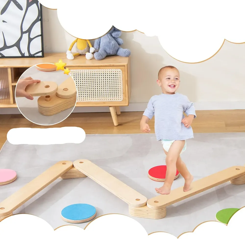 Ecotoys askel & tasapaino | Seikkailullista leikkimistä - Montessori tasapainopalkit ja askelkivet sisä- ja ulkokäyttöön!