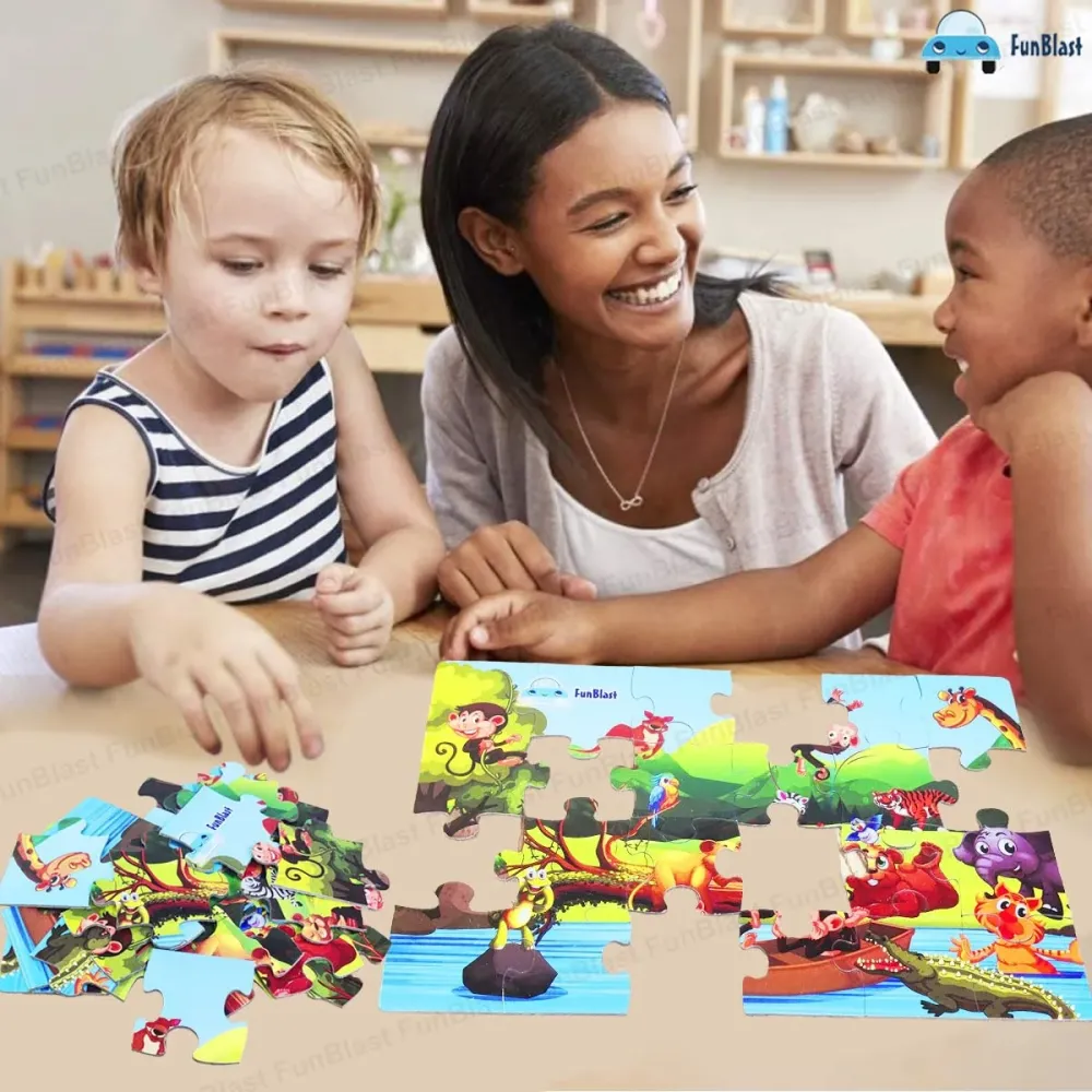 PuzzleSafari | Seikkailullista oppimisen iloa - Eläinkunnan panoraamapalapeli lapsille