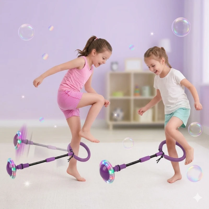 Flash Wheel Skip Ball – Aktiivinen & energinen – Yksijalkainen pomppupallo