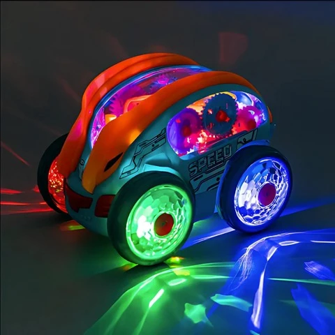 SpinRacer | Spektakulaarista temppuilua - Sähköinen temppuauto LED-valoilla ja musiikilla