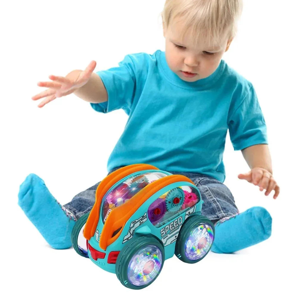 SpinRacer | Spektakulaarista temppuilua - Sähköinen temppuauto LED-valoilla ja musiikilla