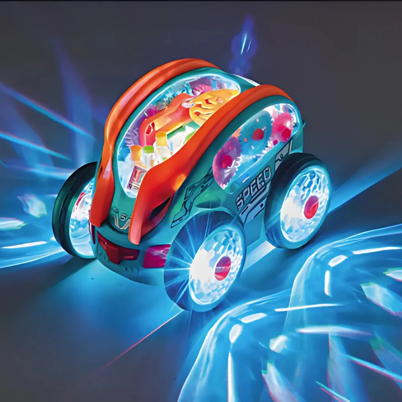 SpinRacer | Spektakulaarista temppuilua - Sähköinen temppuauto LED-valoilla ja musiikilla