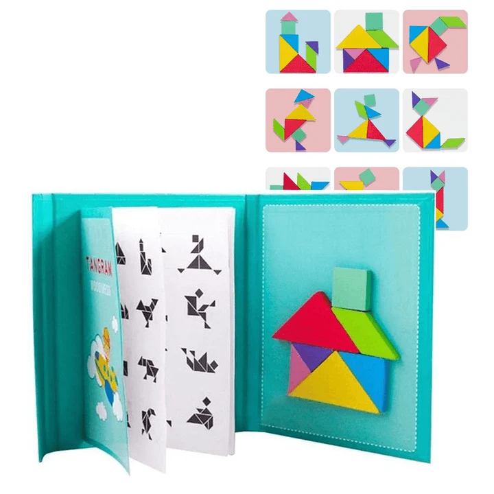 Magnetix BrainBlocks | Stimuloi Ajattelua - Magneettinen Puinen Tangram