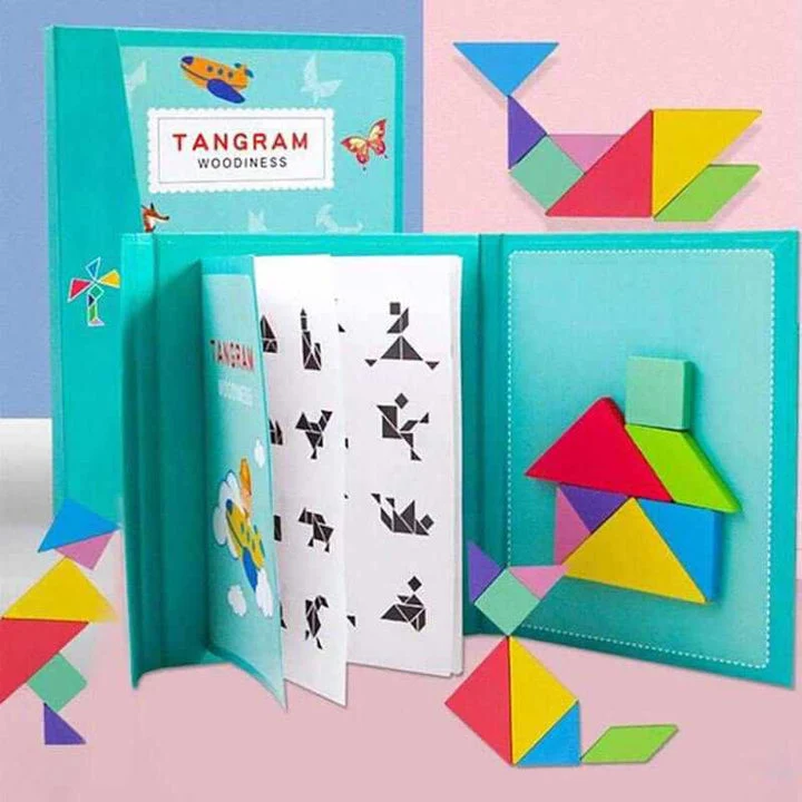 Magnetix BrainBlocks | Stimuloi Ajattelua - Magneettinen Puinen Tangram
