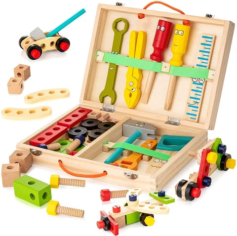 Ecotoys BuildiTool | Kannusta luovuutta ja ongelmanratkaisua - Lasten työkalupakki