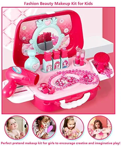 Prinsessa Glam | Taianomainen Kauneus - Meikkileikkisetti ja Korusetti Tytöille