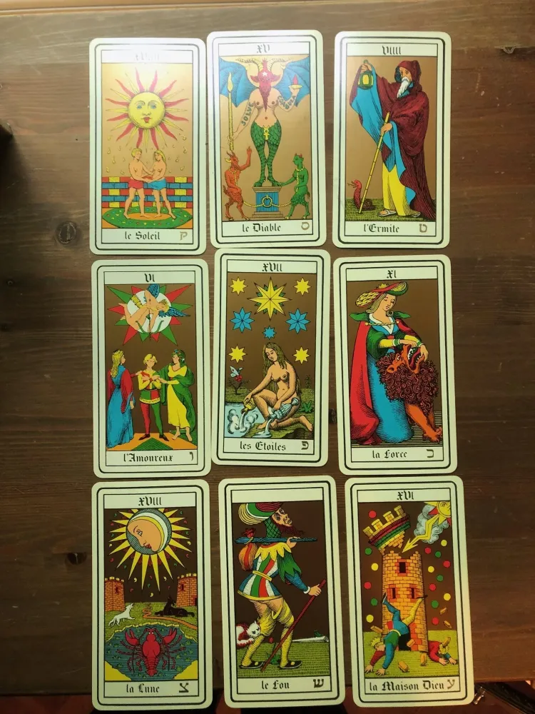 Oswald Wirth Tarot Deck (vintage 1977)(preloved/käytetty)