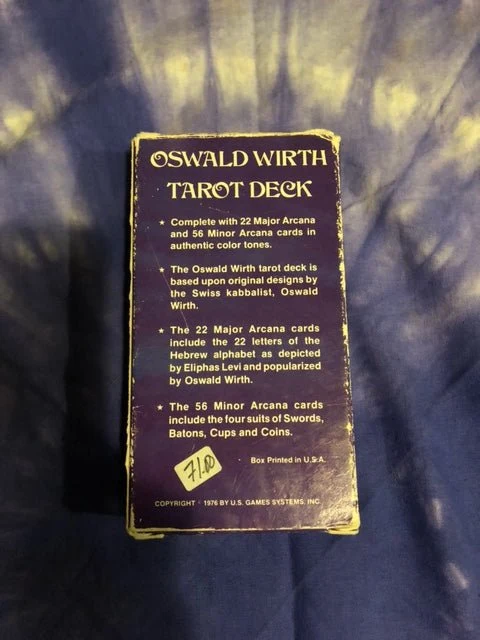Oswald Wirth Tarot Deck (vintage 1977)(preloved/käytetty)