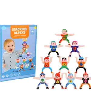 Ecotoys AcroStack | Tasapainoinen leikkimielisyys - Puiset pinoamispelit lapsille