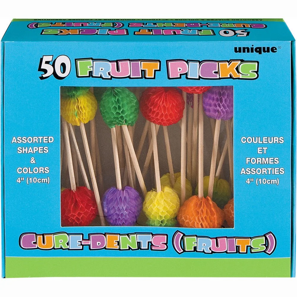 Cocktailtikut Hedelmät 10.2cm 50kpl