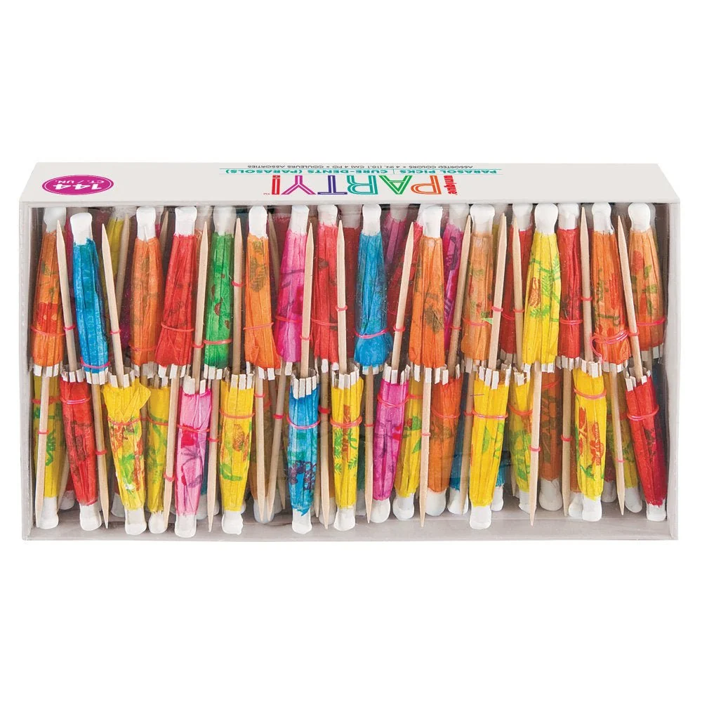 Cocktailtikut Parasol 10.2cm 144kpl