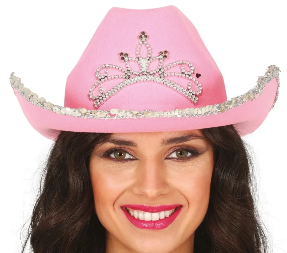 Cowboy hattu vaaleanpunainen naiset