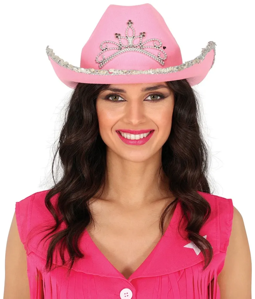 Cowboy hattu vaaleanpunainen naiset