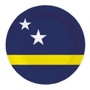 Curacao lautaset 23cm 8kpl