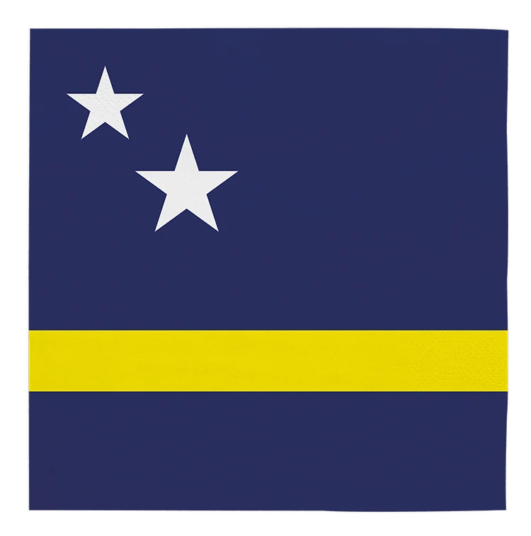 Curacao lautasliinat 33cm 20kpl
