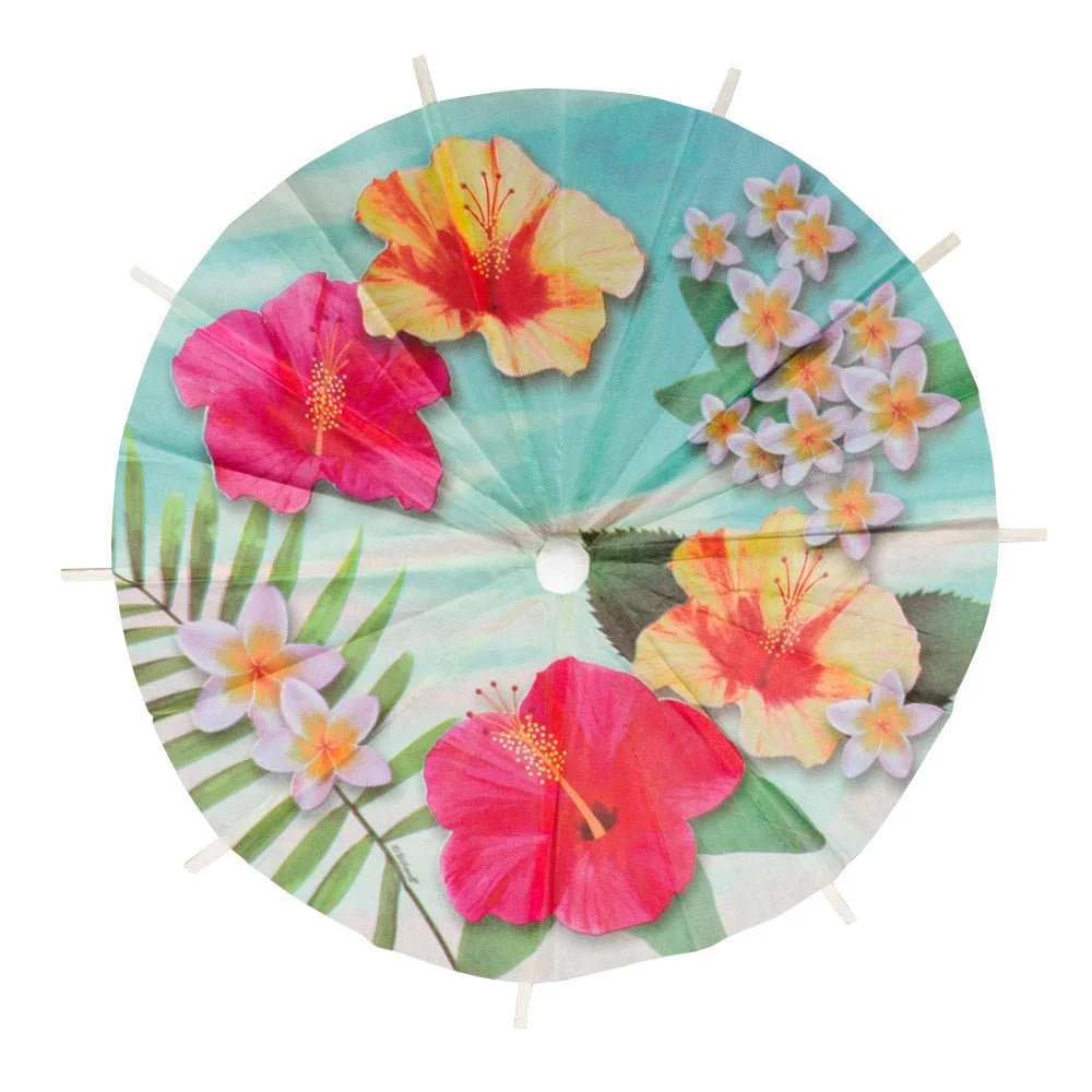 Havaiji Cocktailtikut Parasol Paradise 18cm 6kpl 6kpl