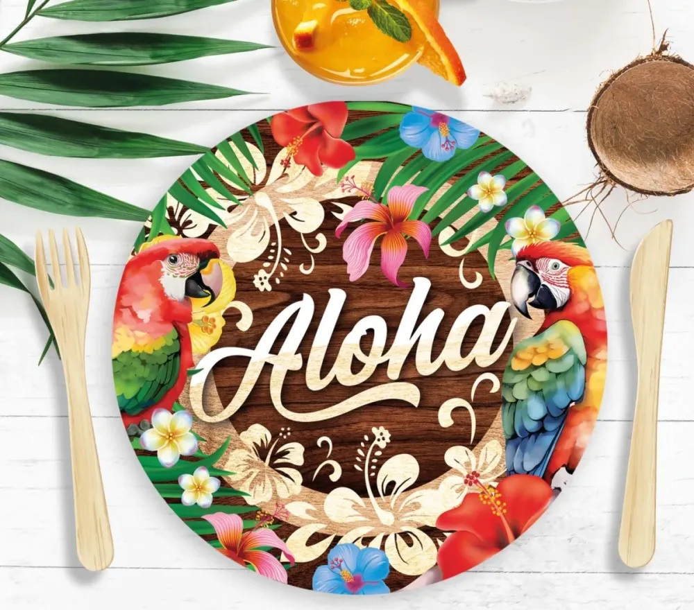 Havaiji lautaset Aloha 23cm 6kpl
