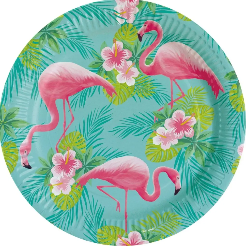 Havaiji lautaset Flamingo Paradise 23cm 8kpl