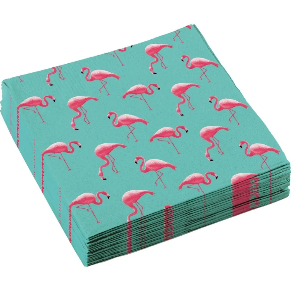 Havaiji lautasliinat Flamingo Paradise 33cm 20kpl