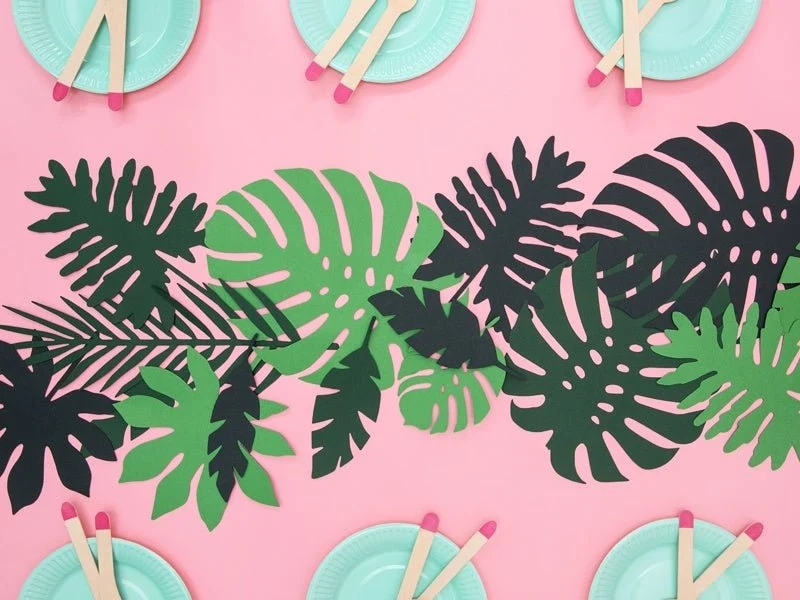 Havaijin koristesarja Palm Leaf 21 kpl