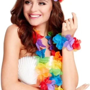Havaijin seppeleen setti Rainbow 4 kpl