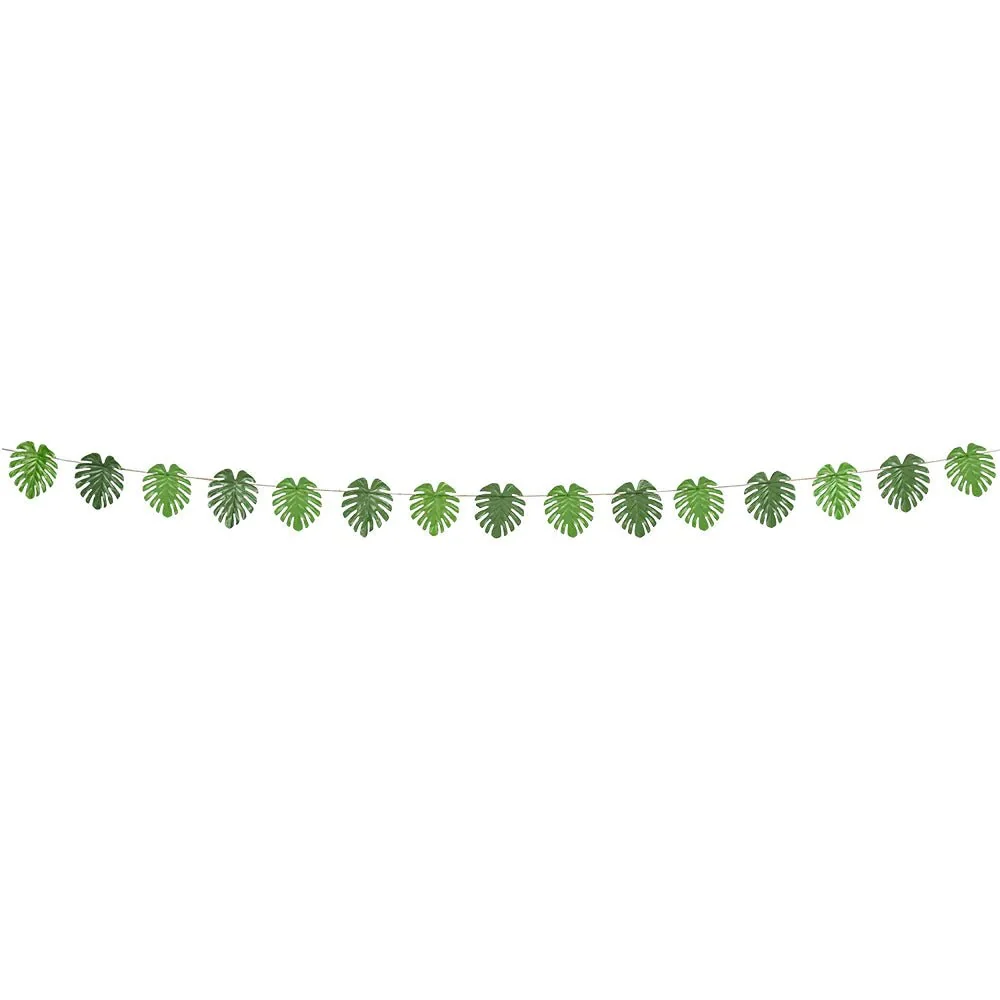 Hawaii Garland Vihreä palmu lehdet 4m