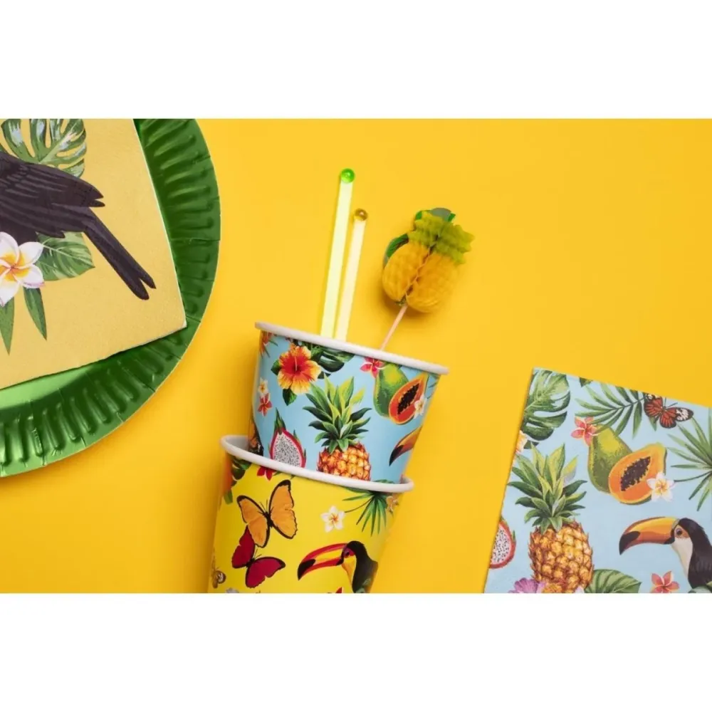 Hawaii lautasliinat Toucan 33cm 20kpl