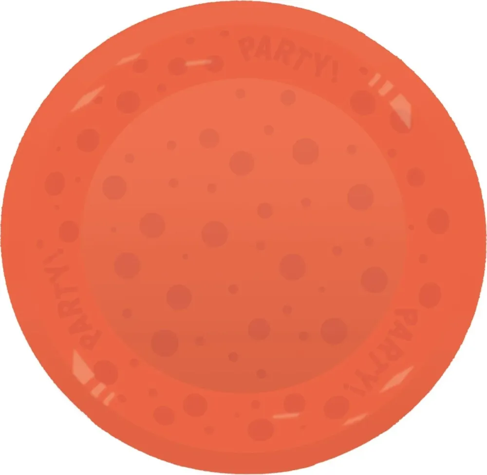 Juhla lautanen Neon oranssi 21cm