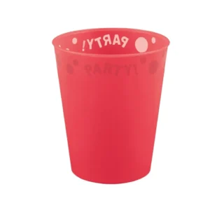 Juhlakuppi punainen puoliksi läpinäkyvä 250ml