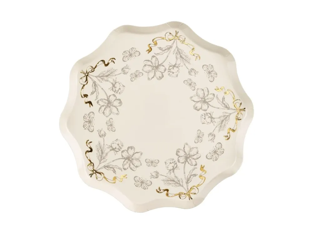 Kukat lautaset 20cm 6kpl