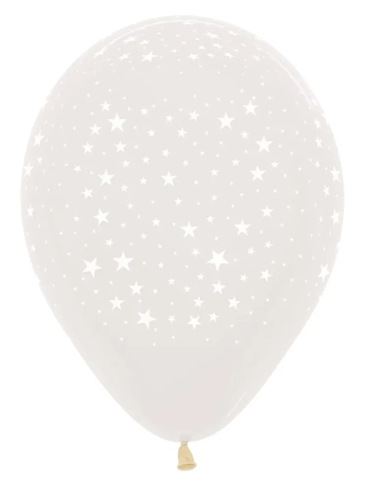 Läpinäkyvät ilmapallot Tähdet 30cm 25kpl