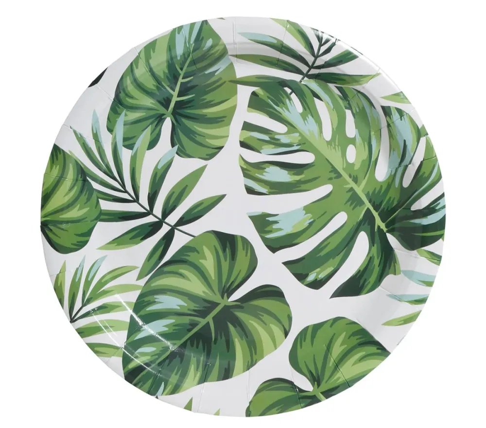 Palmunlehti lautaset 23cm 6kpl