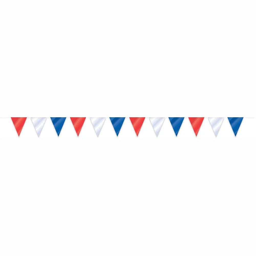 Punainen Valkoinen Sininen Garlands 9.75m